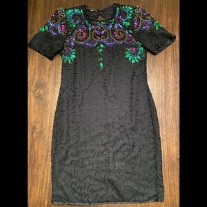 Vintage and beaded sequin dress